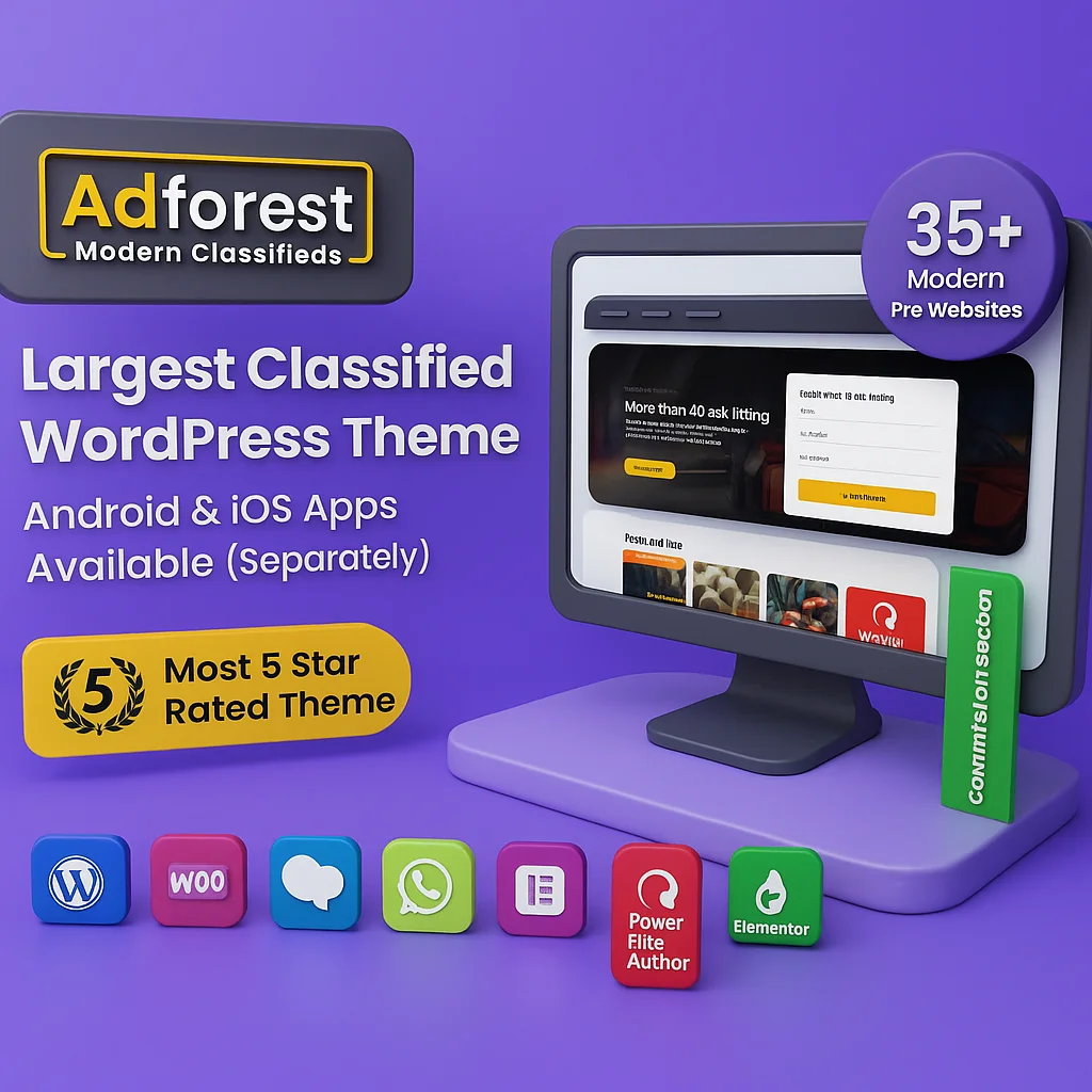 Adforest v6.0.12 WordPress Theme - Plantilla para anuncios clasificados