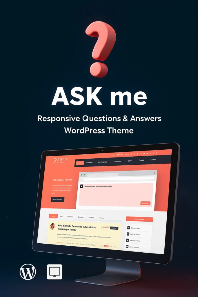 Ask Me Theme v6.9.7 - Tema de WordPress moderno y responsivo