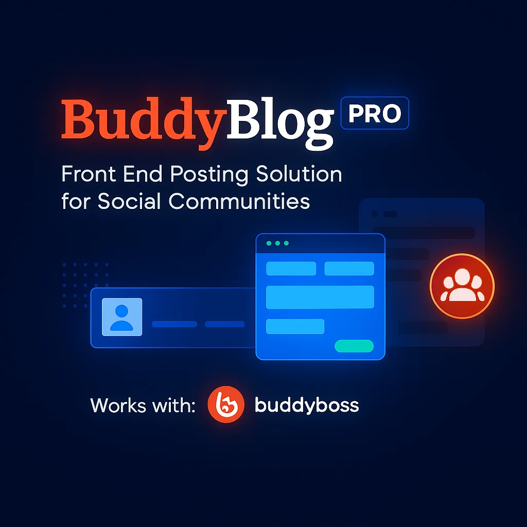 BuddyBlog Pro v1.5.2 WP Plugin - Mejora tu blog con características avanzadas