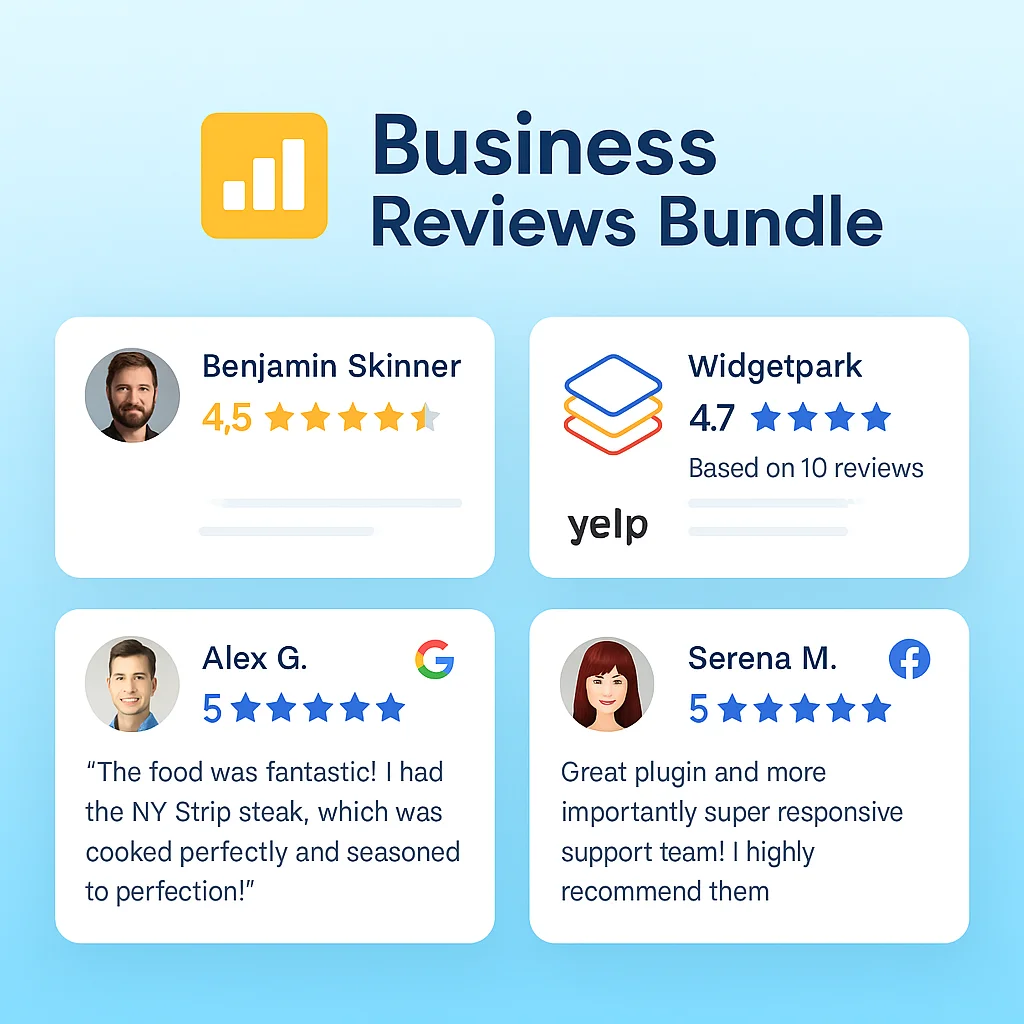 Business Reviews Bundle 1.9.29 - Paquete de reseñas para mejorar la reputación online