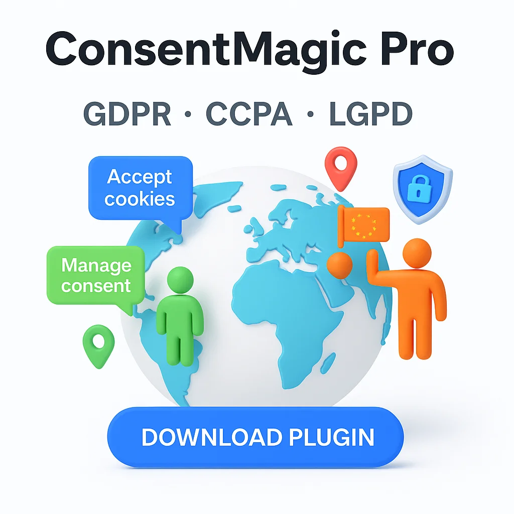 ConsentMagic Pro v5.1.1 Plugin para gestión de consentimientos