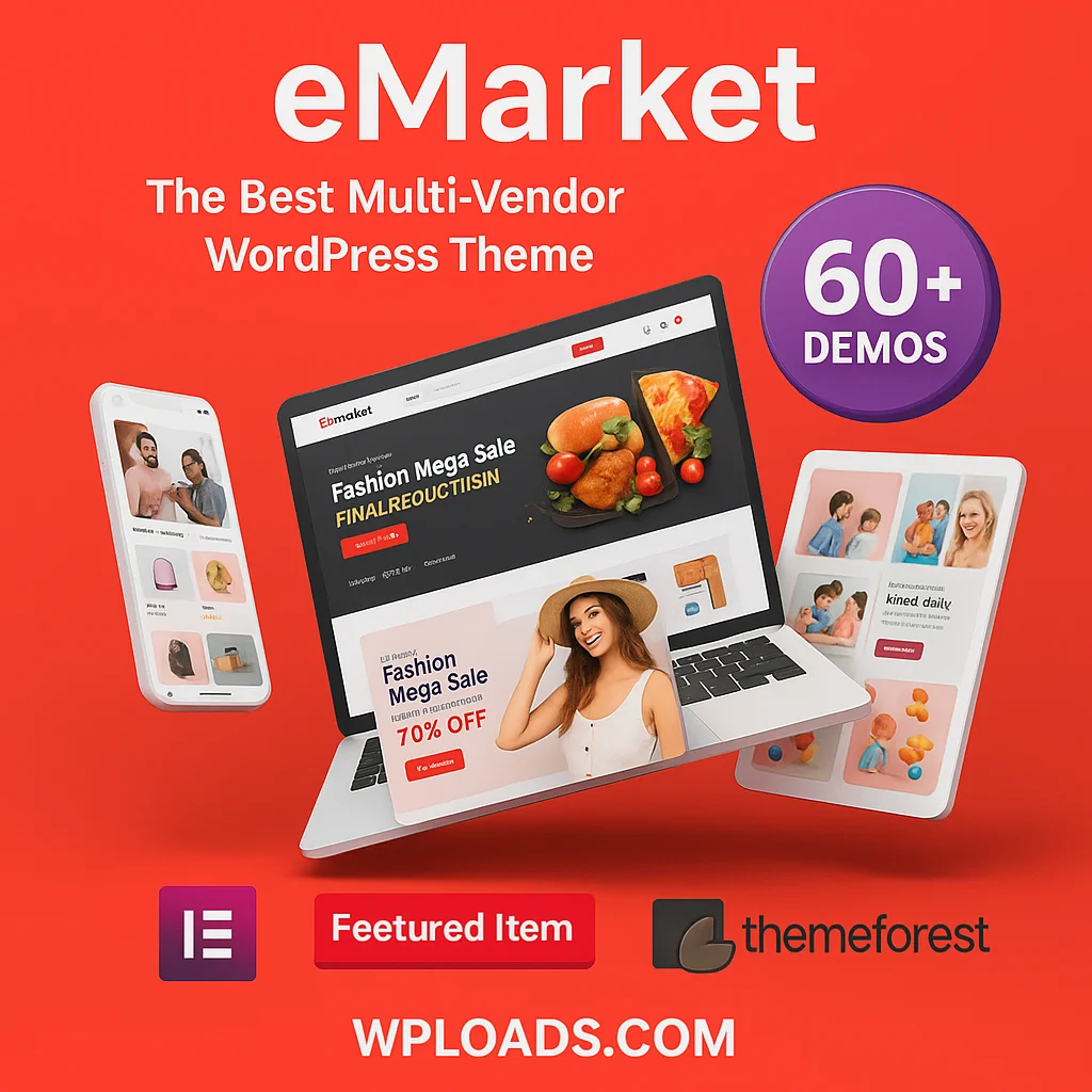 eMarket v8.1.7 WordPress Theme - Tema versátil para comercio electrónico