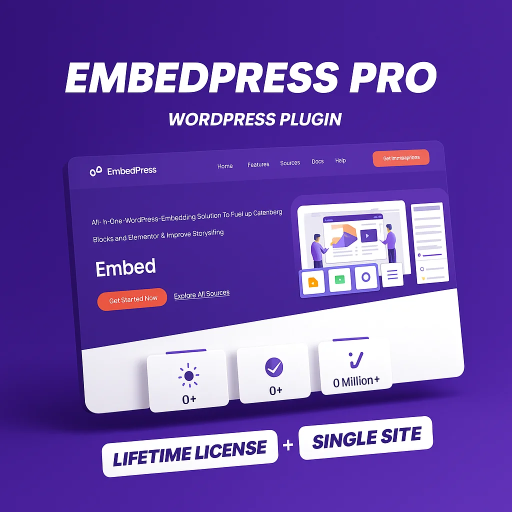 EmbedPress Pro v3.8.6 Plugin para WordPress