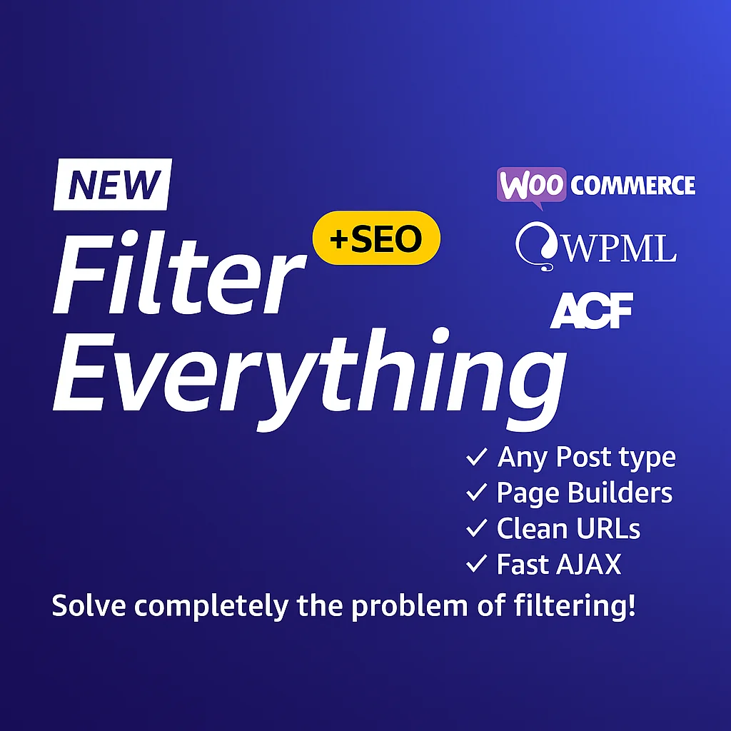 Filter Everything Pro 1.9.1 - Plugin de filtrado avanzado para WordPress