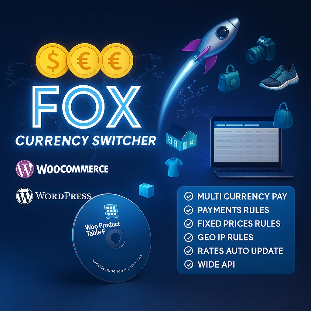 Fox Currency Switcher WooCommerce plugin multi-moneda para tienda online WordPress