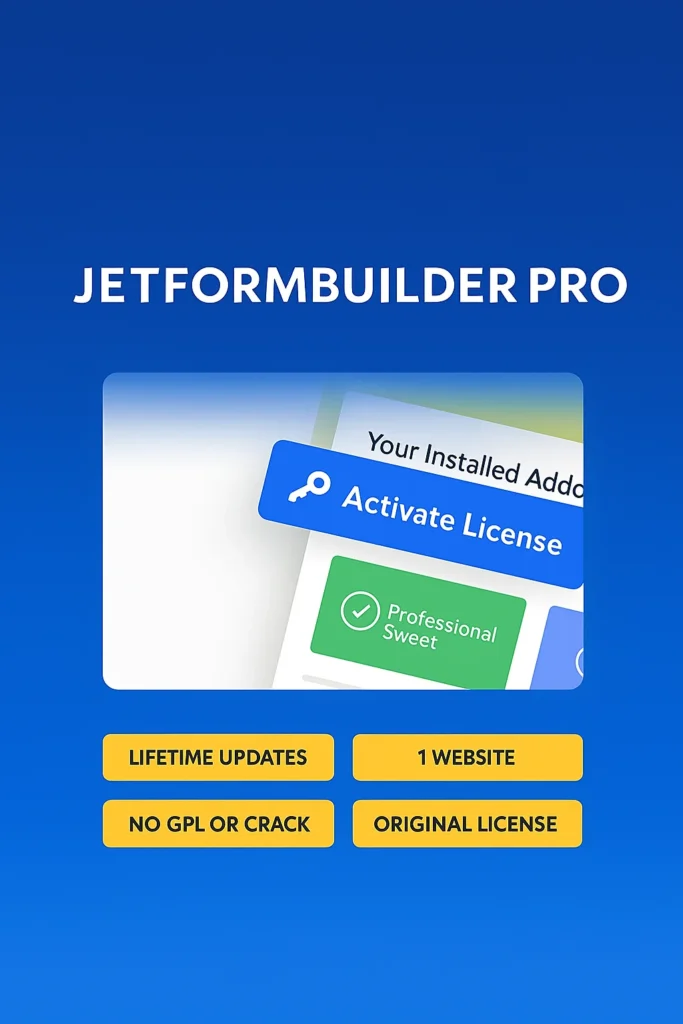 JetFormBuilder Pro v3.5.1 Plugin con Addons para WordPress
