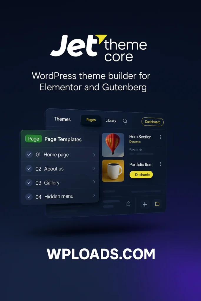 JetThemeCore v2.3.1.1 WordPress Plugin - Herramienta de personalización de temas