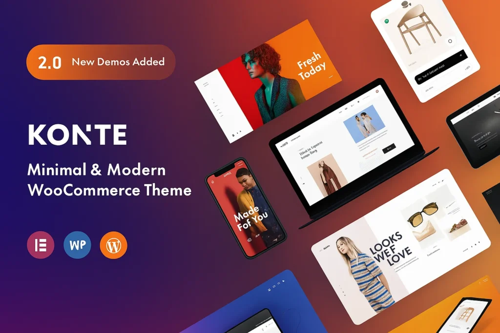 Konte v2.4.9 WordPress Theme - Diseño moderno y versátil
