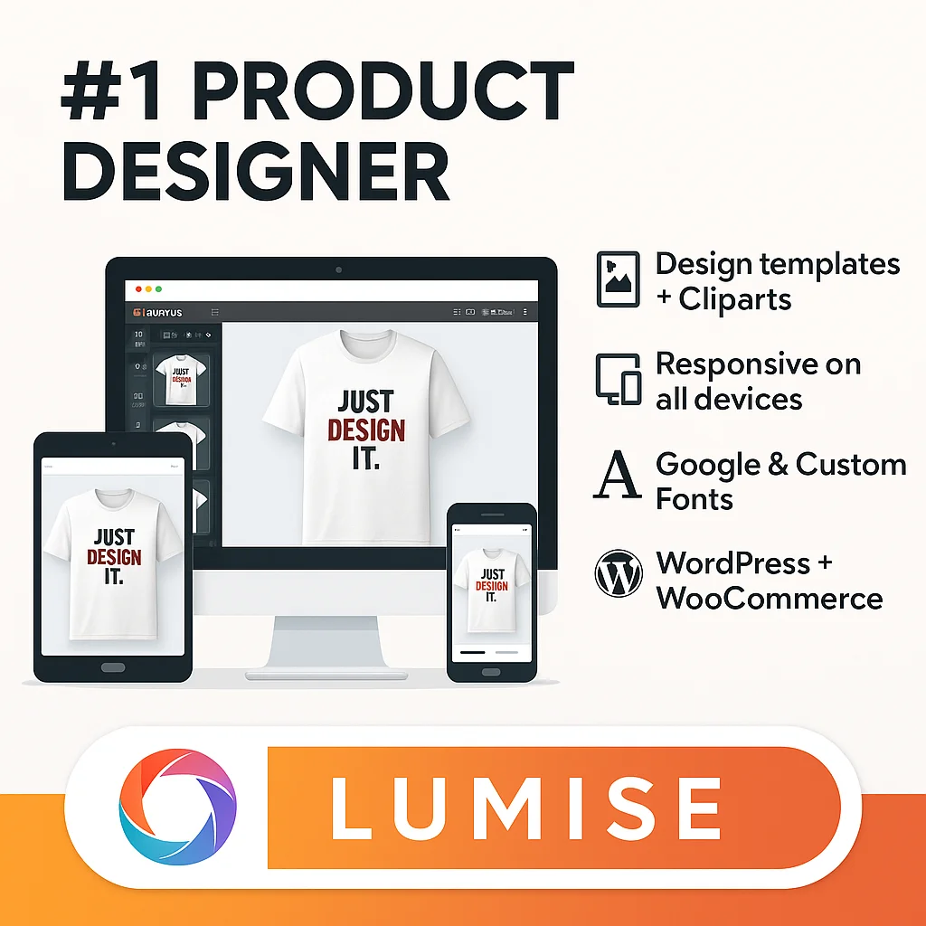Lumise v2.0.9 Plugin para WordPress - Herramienta de diseño gráfico