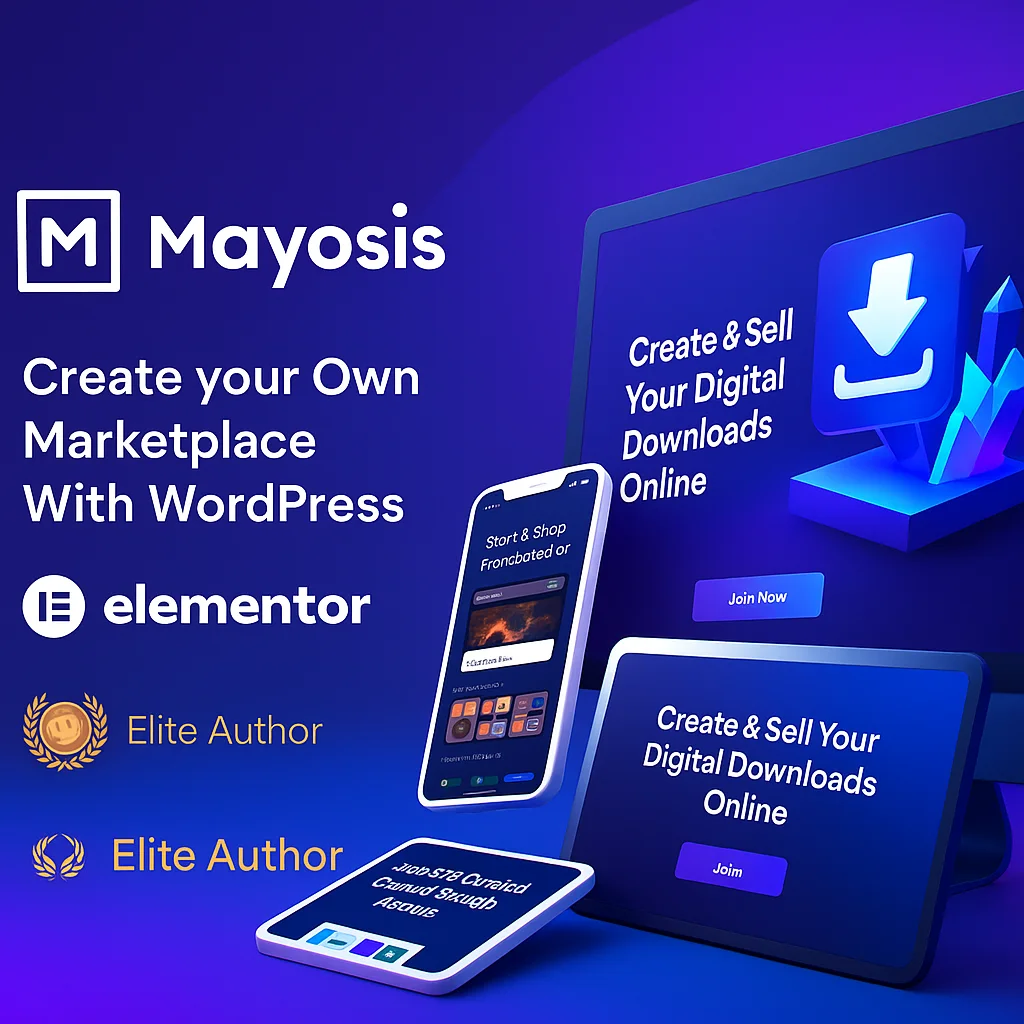 Mayosis v5.4.6 WordPress Theme - Tema moderno y versátil para WordPress
