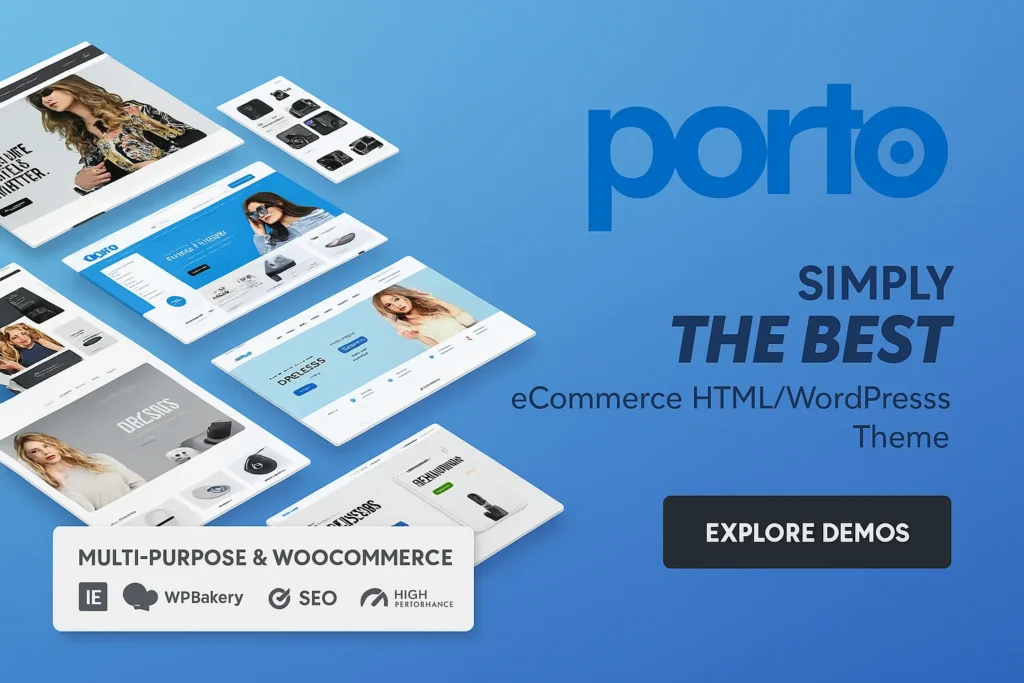 Tema WordPress Porto v7.8.0 para diseño web moderno y responsive