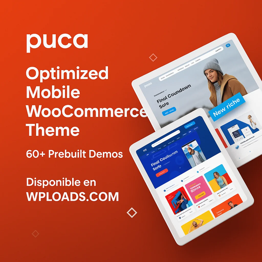 Puca v2.6.40 WordPress Theme - Tema versátil y moderno para WordPress