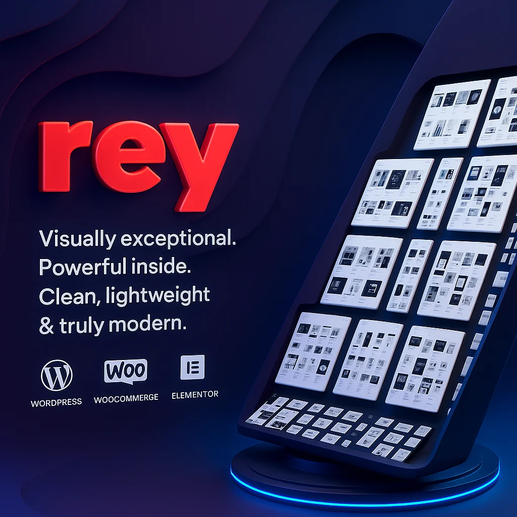 Rey v3.1.9 WordPress Theme - Tema moderno y versátil para WordPress