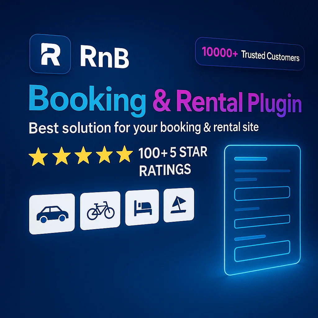 RnB – WooCommerce Booking & Rental Plugin v18.0.1 para reservas y alquileres en línea