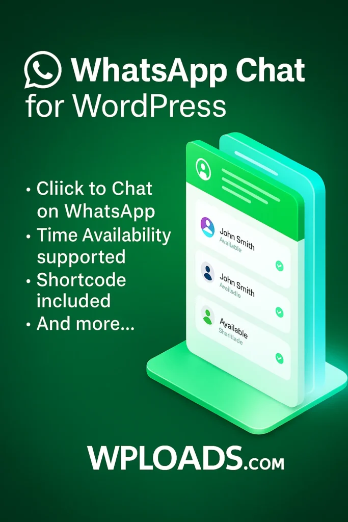 Plugin de chat de WhatsApp para WordPress v3.7.3