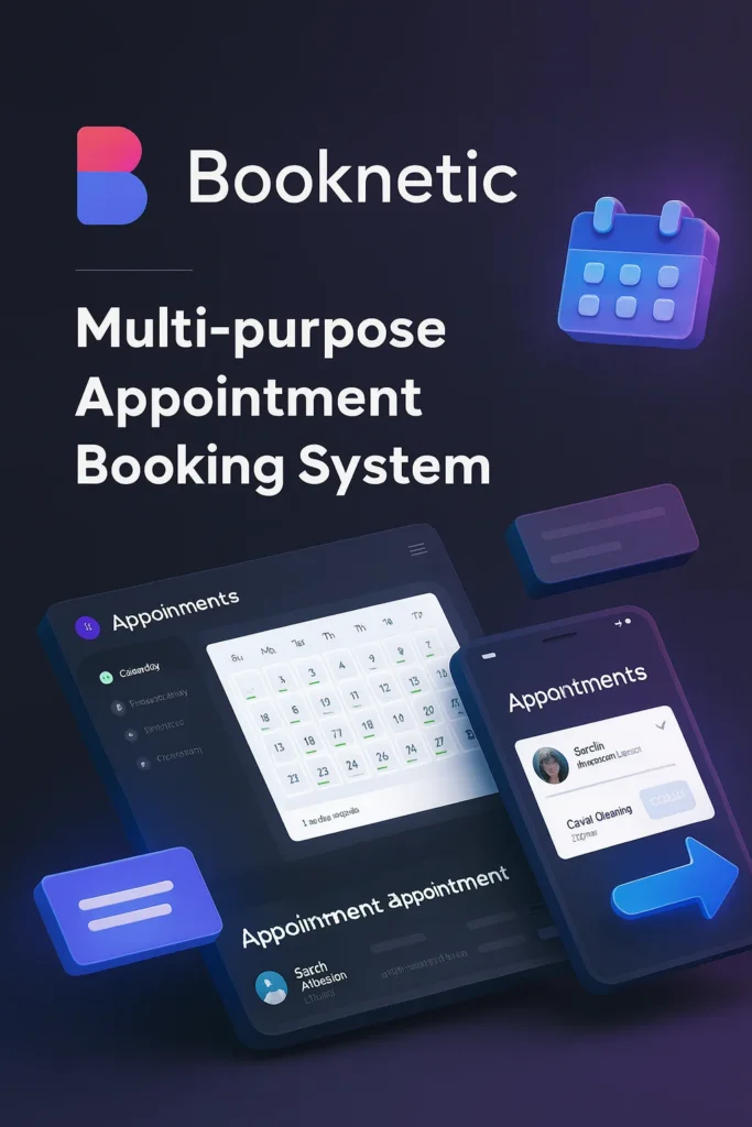 Booknetic v4.8.5 WordPress Plugin para gestión de citas y reservas