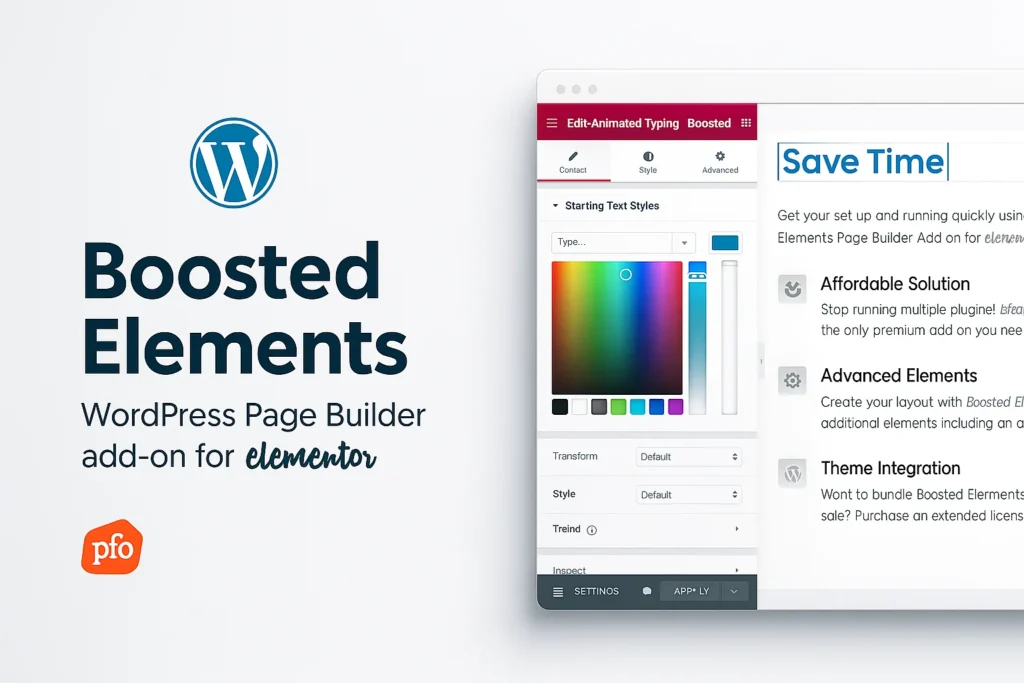 Boosted Elements V5.4 - Herramienta de diseño para WordPress