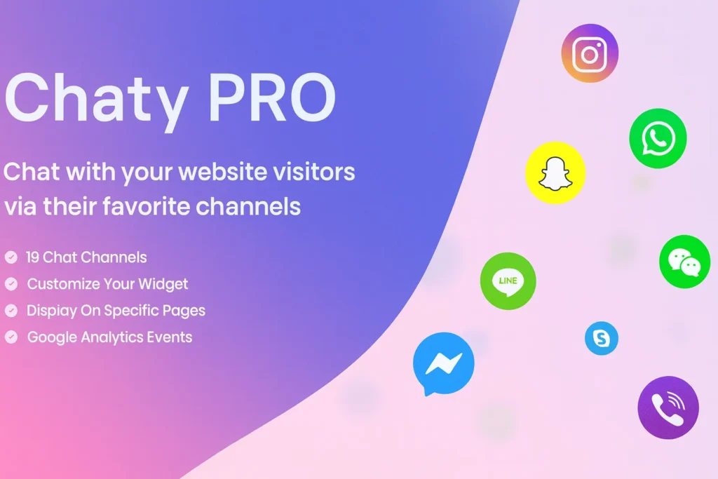 Chaty Pro plugin de chat para WordPress – soporte en vivo y atención al cliente