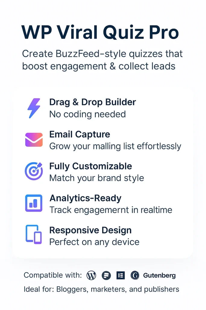 WordPress Viral Quiz V4.06 – Constructor de Quizzes al estilo BuzzFeed