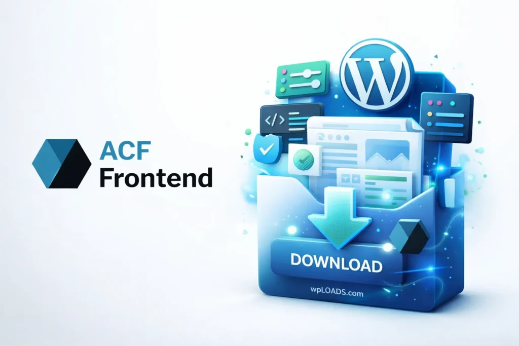 Interfaz de ACF Frontend Form Element Pro mostrando creación de formularios personalizables en WordPress