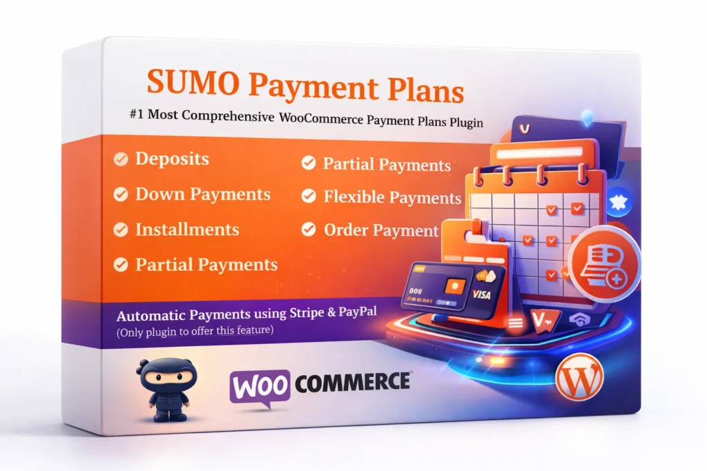 Plugin SUMO WooCommerce Payment Plans para crear planes de pago en cuotas en WordPress