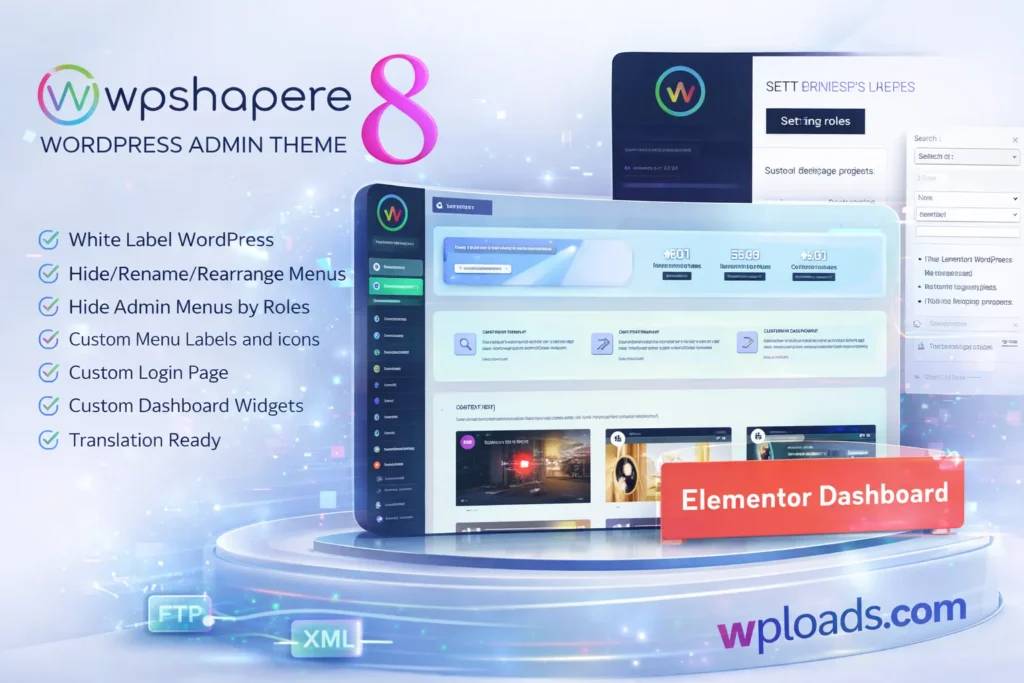 WPShapere v8.0.1 Plugin para personalización de WordPress