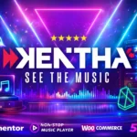 Kentha Theme WordPress para DJs y músicos con reproductor de música continuo