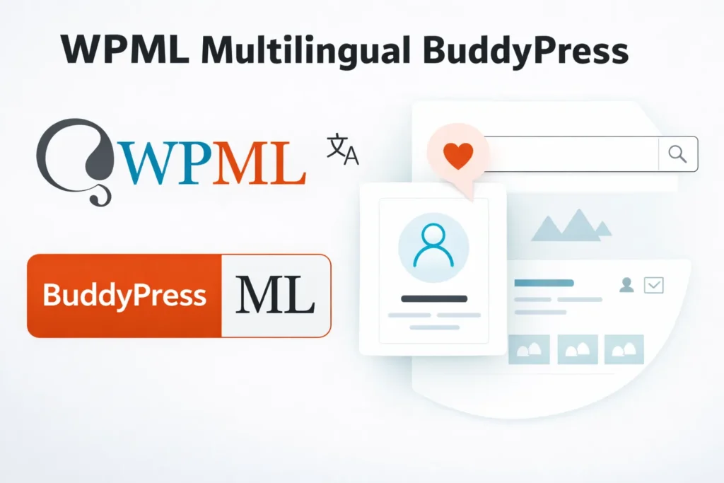 WPML BuddyPress Multilingual Addon para comunidades WordPress multilenguaje