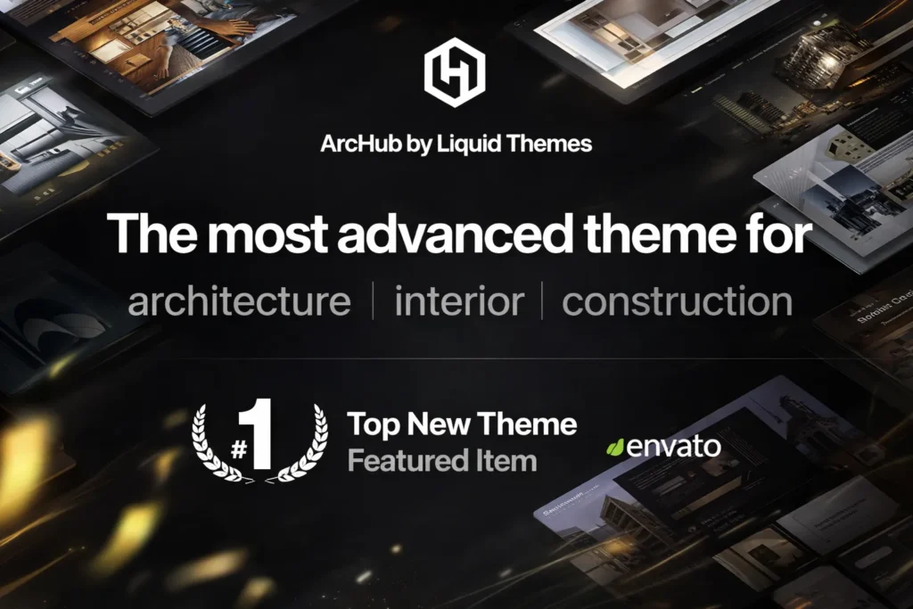 ArcHub WordPress theme arquitectura interiorismo portfolio diseño moderno