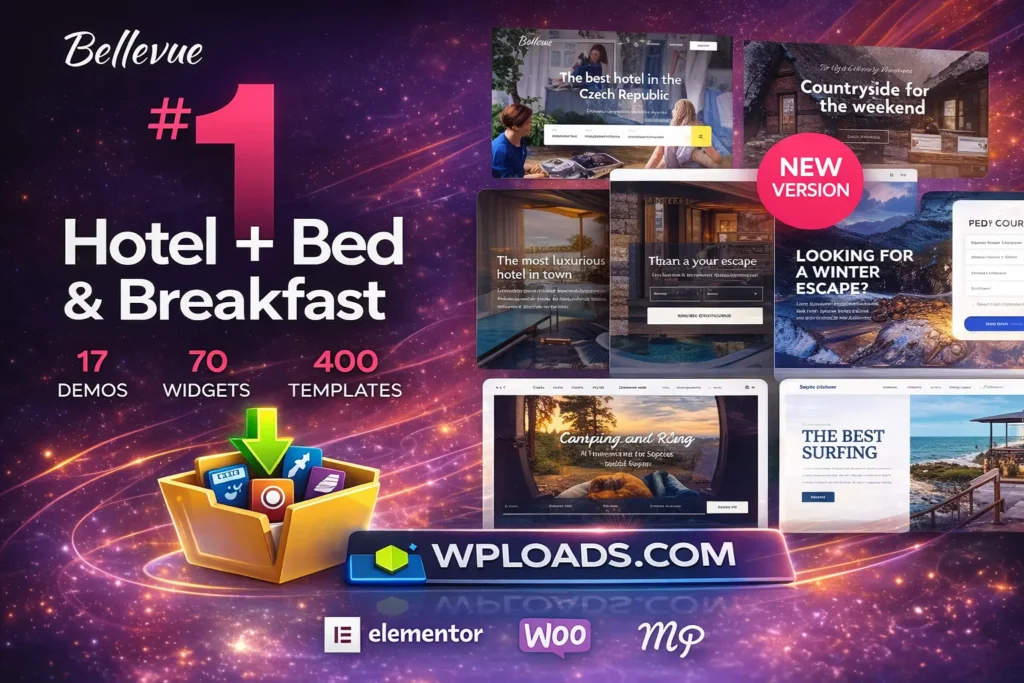 Bellevue WordPress Theme hotel booking calendario reservas alojamiento