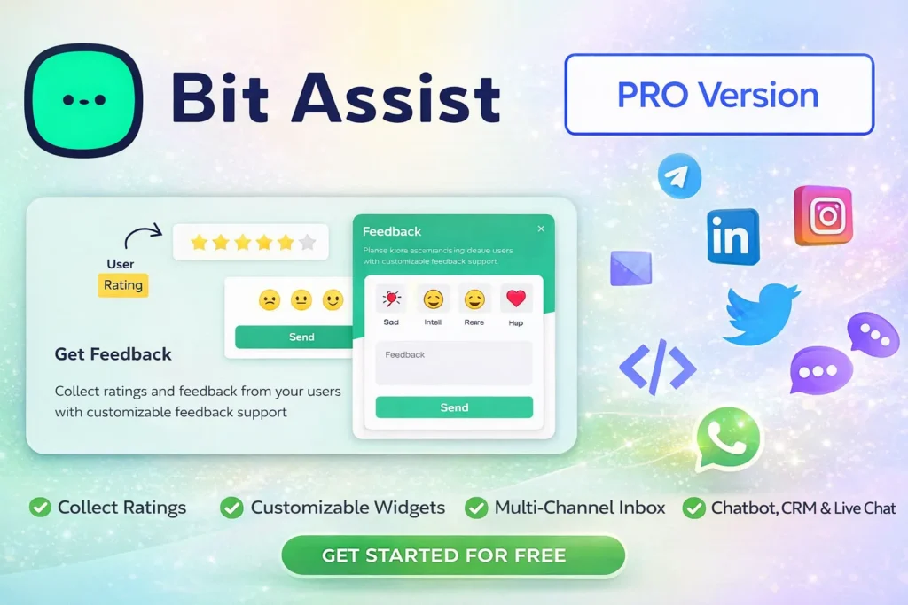 Bit Assist Pro plugin WordPress para chat multicanal con WhatsApp y Messenger