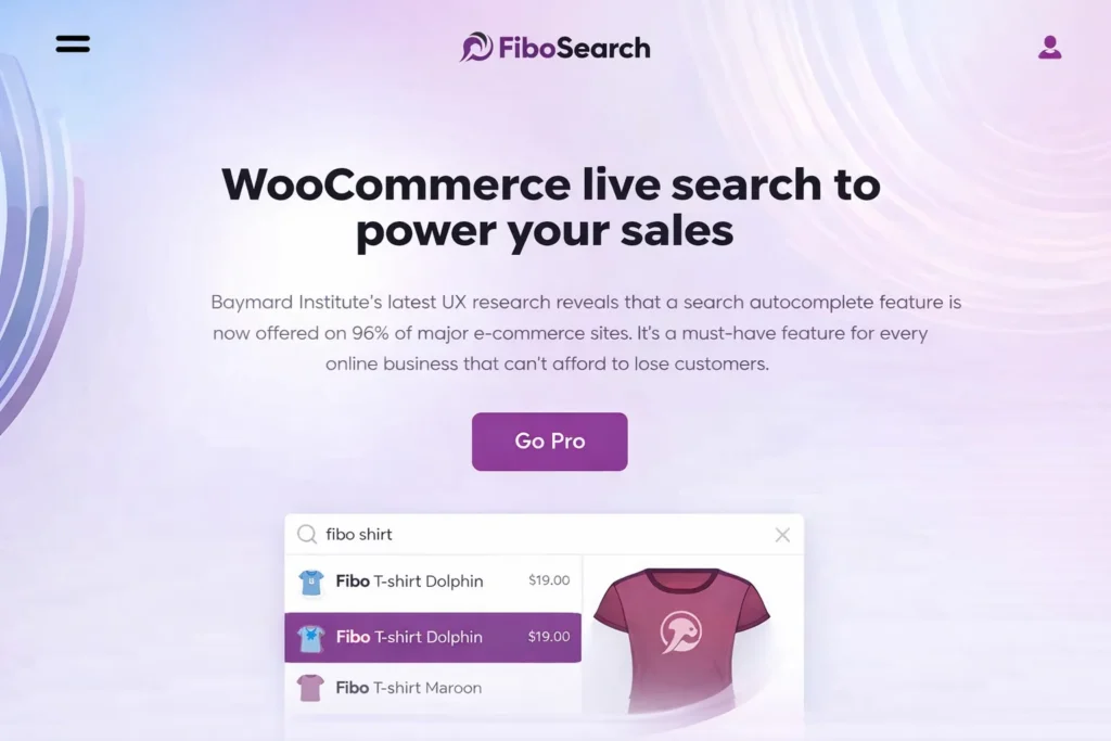 FiboSearch Pro plugin WooCommerce para búsqueda AJAX rápida de productos