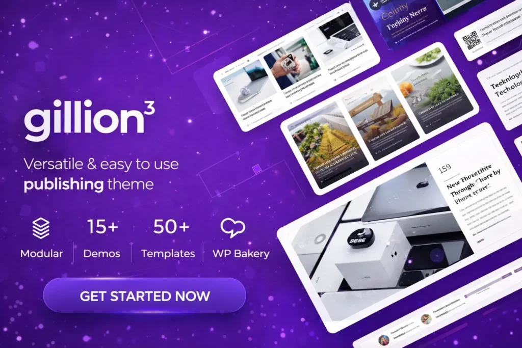 Gillion WordPress theme para blog, revista online y sitio de noticias