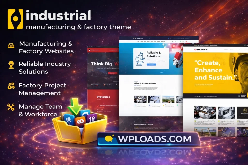 Industrial WordPress Theme tema para fábricas y empresas de manufactura