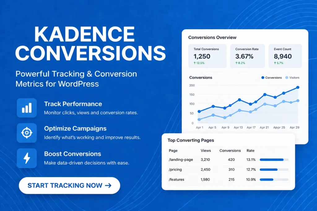 Kadence Conversions plugin WordPress para crear popups y aumentar conversiones