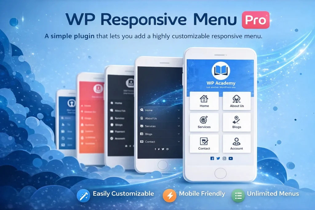 Responsive Menu Pro plugin WordPress para crear menús móviles y responsive