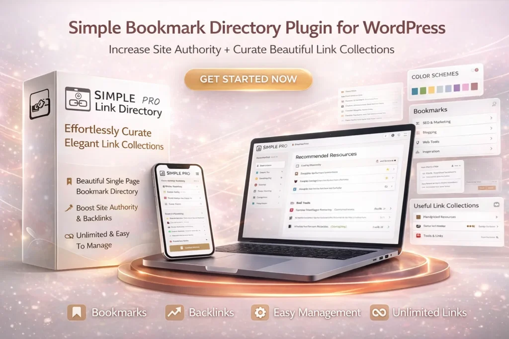 Simple Link Directory Pro plugin WordPress para crear directorios de enlaces y recursos