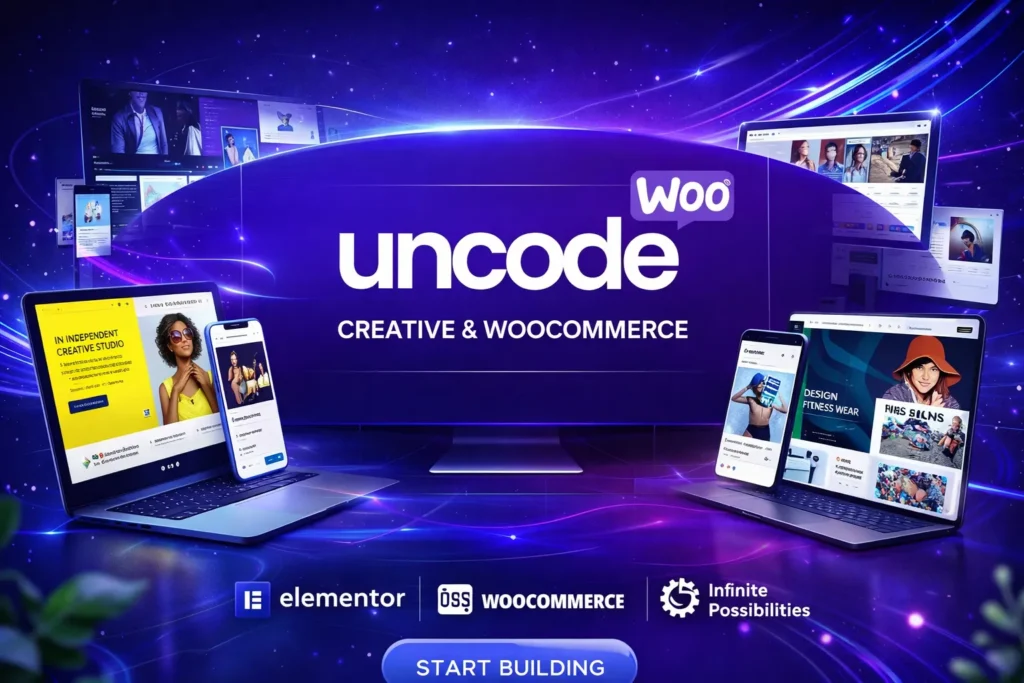 Uncode WordPress theme creativo multipropósito con diseño profesional