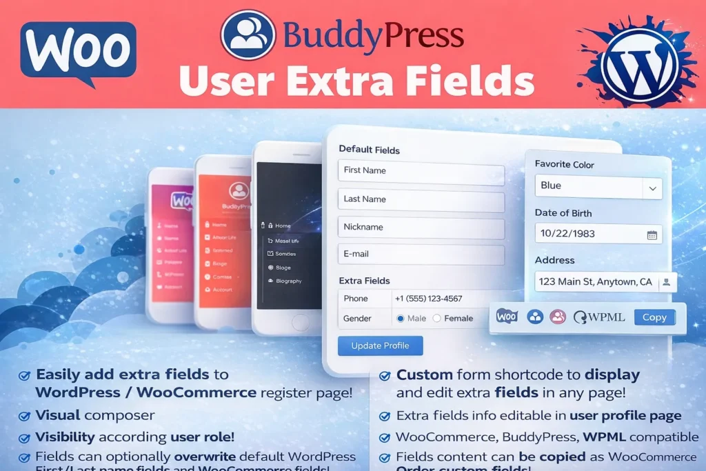 User Extra Fields plugin WordPress para añadir campos personalizados a usuarios