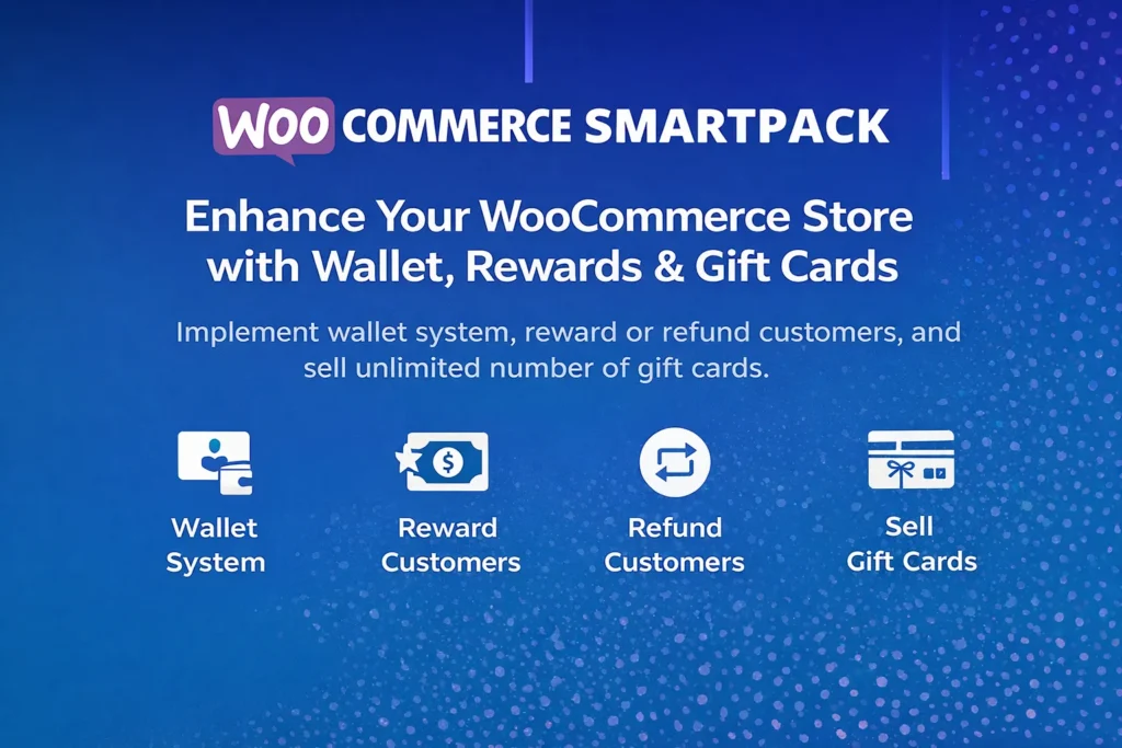 WooCommerce Smart Pack gift cards wallet rewards refunds plugin ecommerce