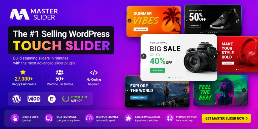 Master Slider plugin slider responsive WordPress
