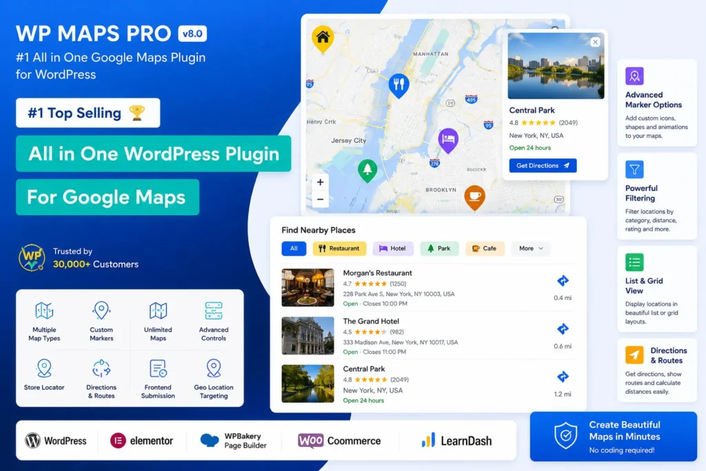 Store Locator for WordPress Google Maps plugin localizador tiendas