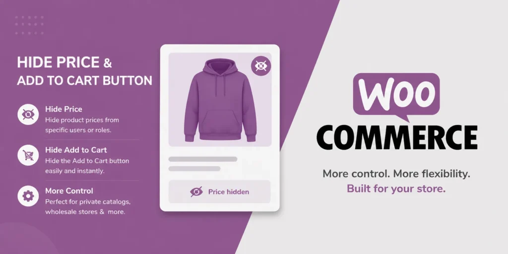 WooCommerce Hide Price Add to Cart Button plugin