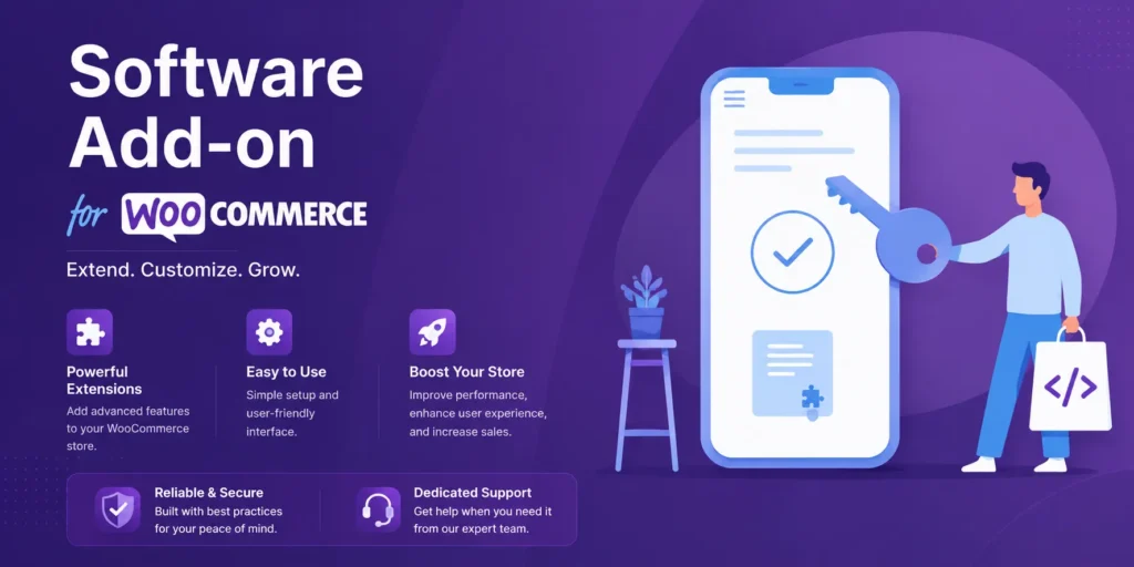 WooCommerce Software Add-On vender software digital